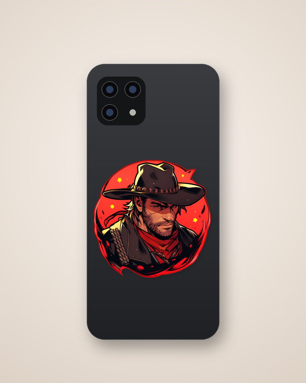 Rdr2 Arthur Red Round Sticker