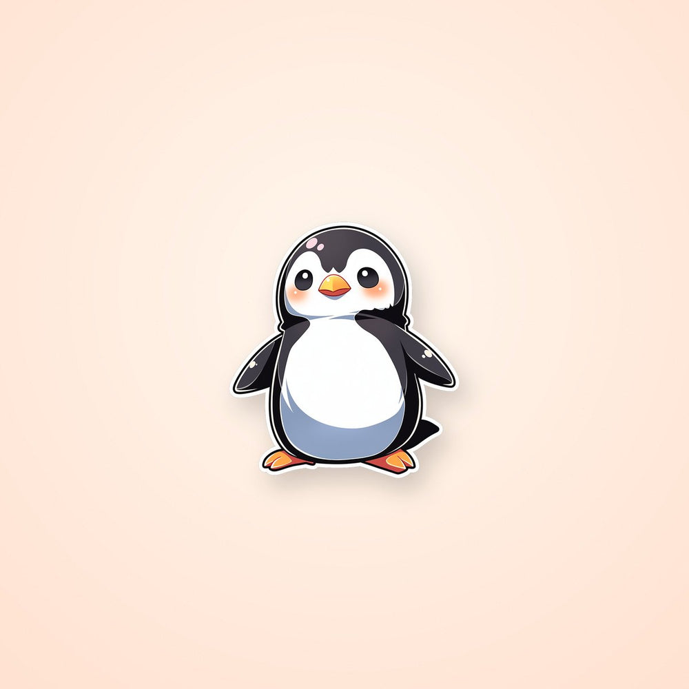 Cute Penguin Cardboard Sticker