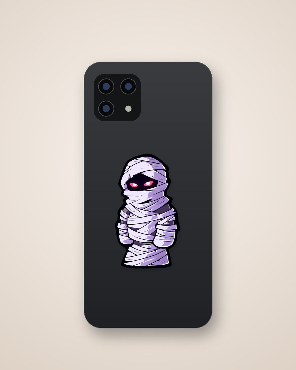 Halloween Mummy with Red Eyes Sticker