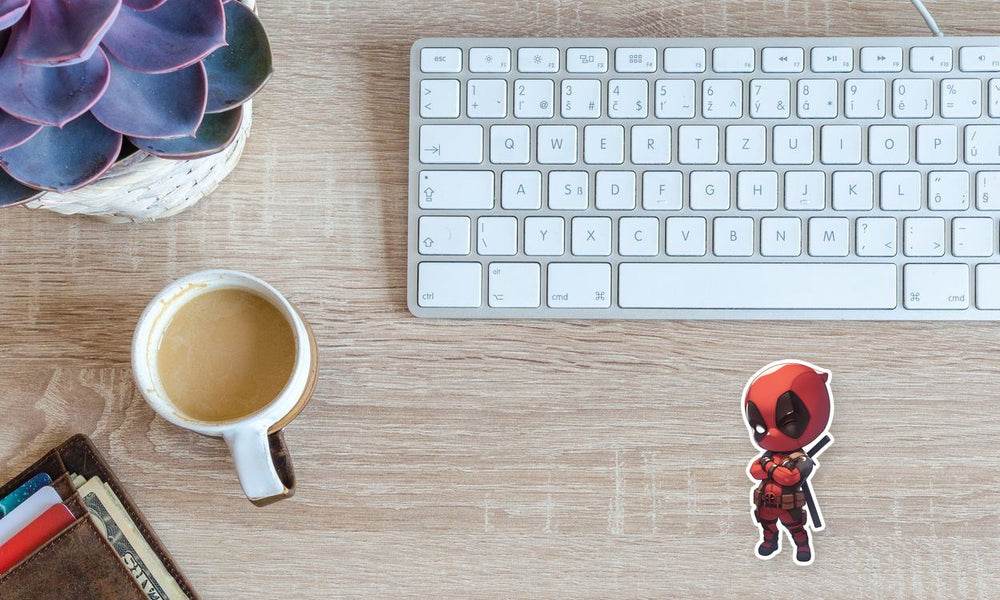 Chibi Deadpool Marvel Sticker