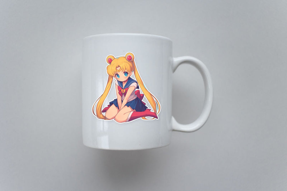 Sailor Moon Sitting Anime Sticker