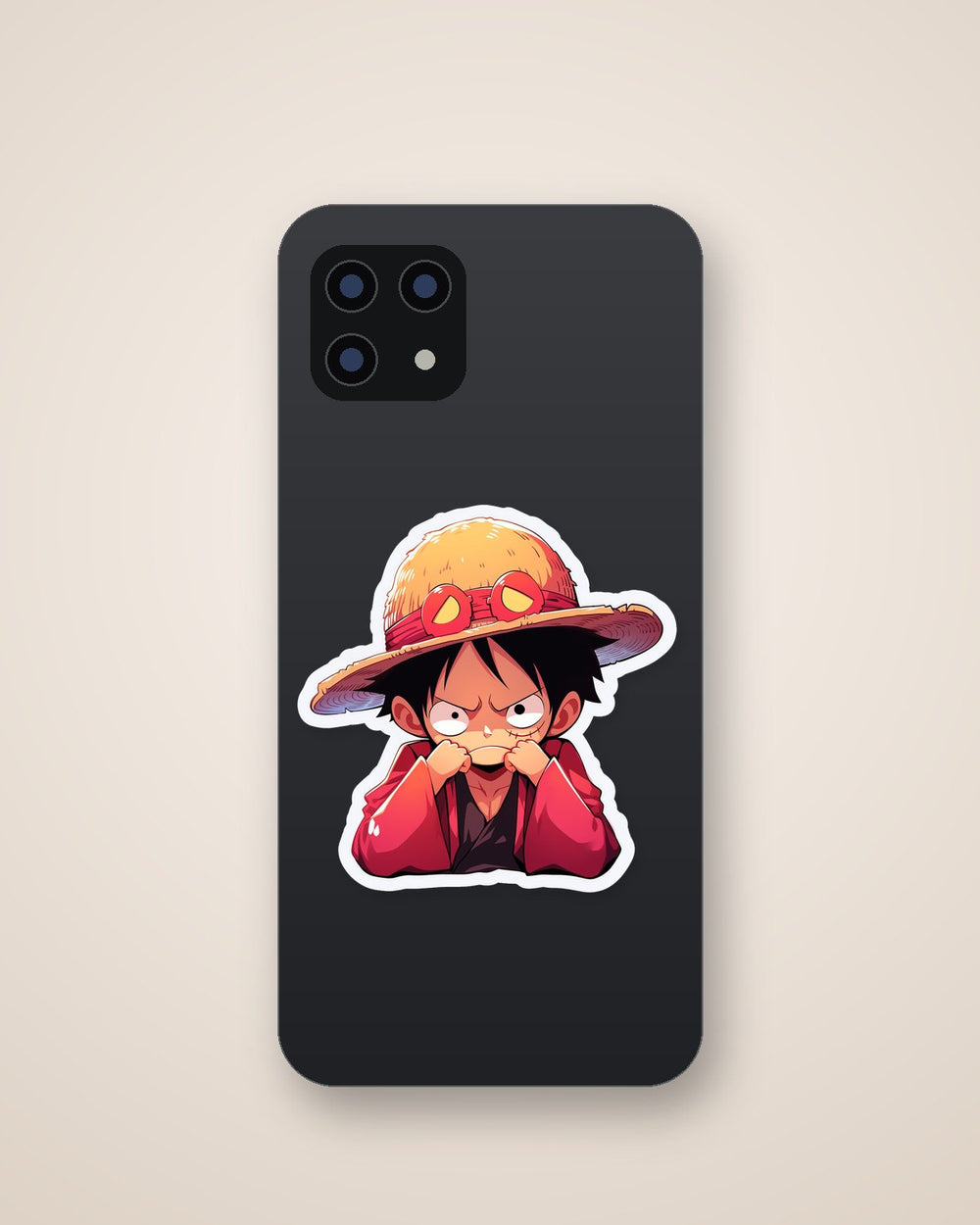 One Piece Upset Monkey D. Luffy Sticker