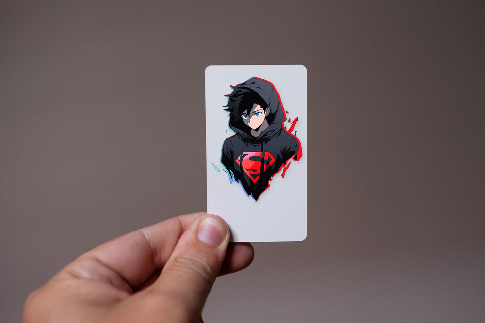 Anime Superman in a Hoodie Sticker
