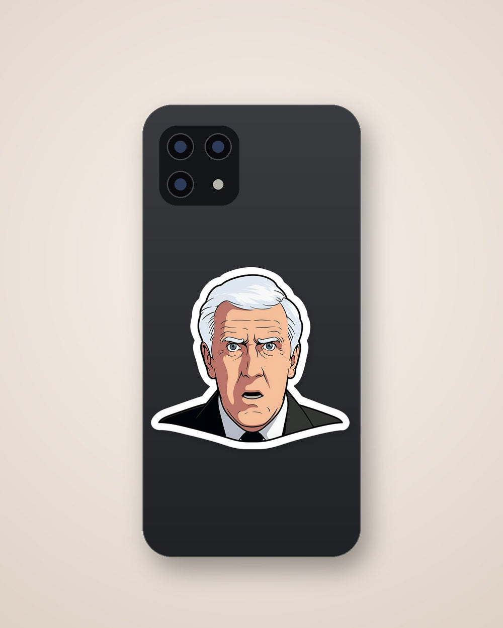 Surprised Frank Drebin Sticker