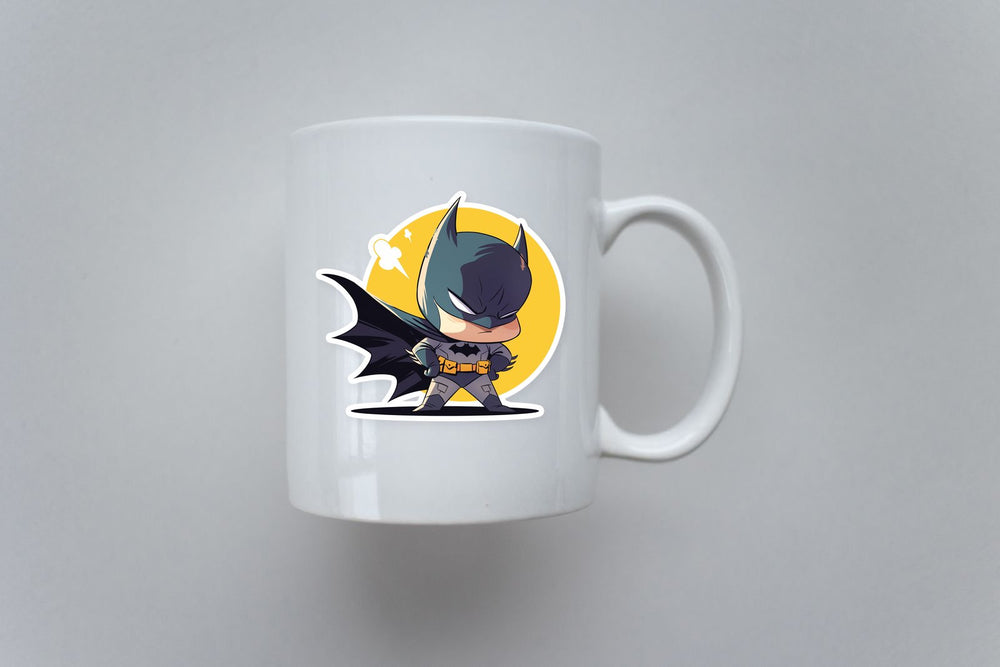 Chibi Angry Batman Funny Sticker