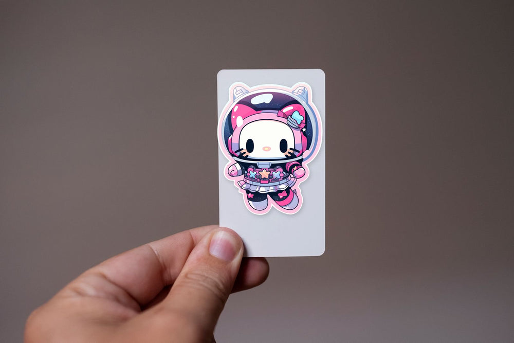 Cute Hello Kitty in Space Suit Sticker