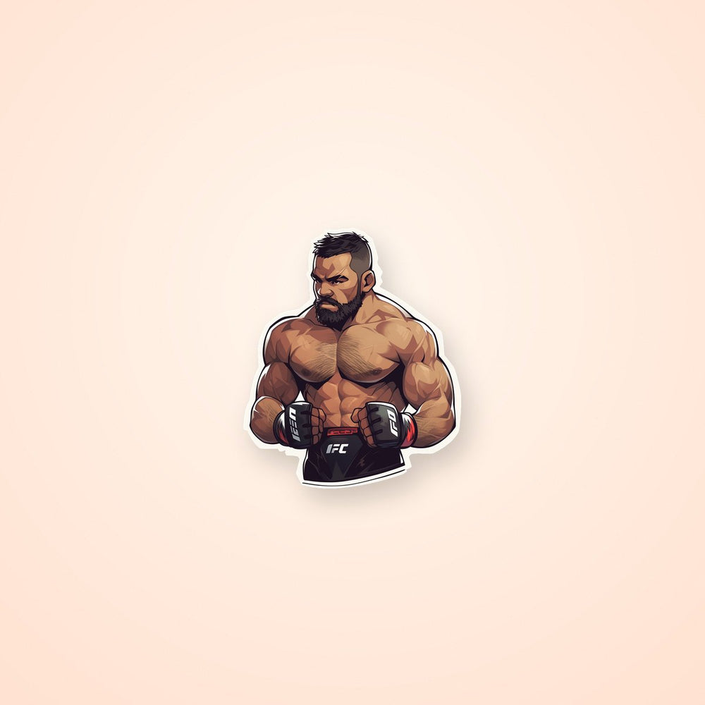 UFC Bearded Fighter Sticker