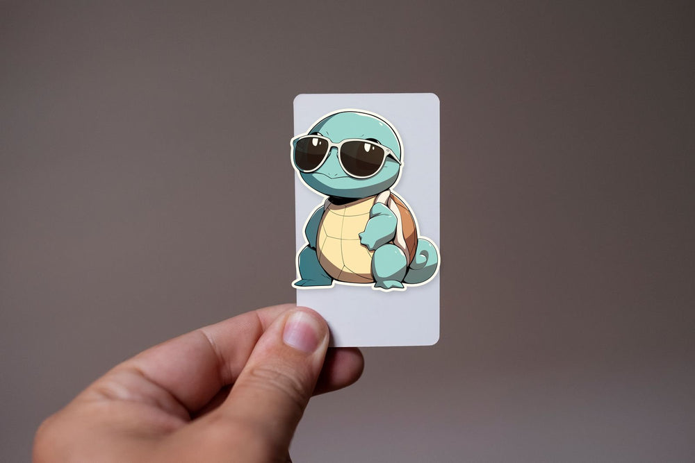 Squirtle with Sunglasses Cool Pokemon Sticker