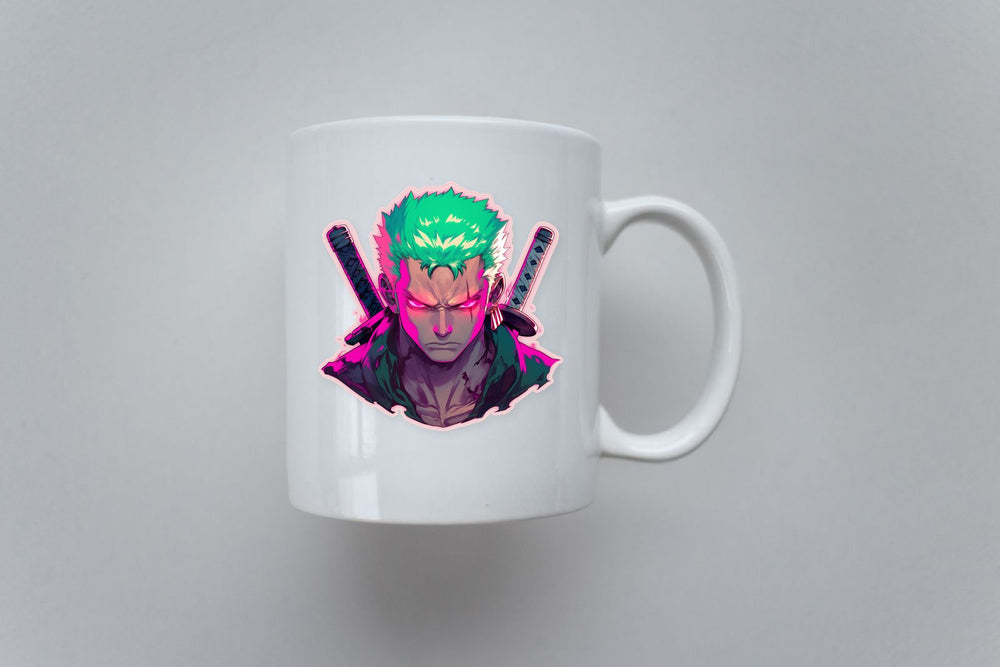 Cool Zoro Glowing Eyes Anime Sticker