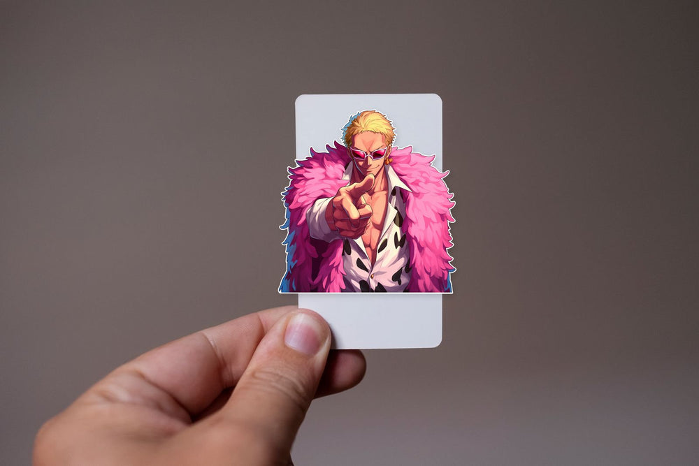 One Piece Doflamingo Pointing Sticker