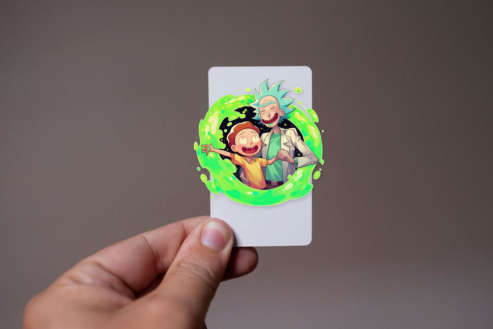 Rick and Morty Green Portal Cool Sticker