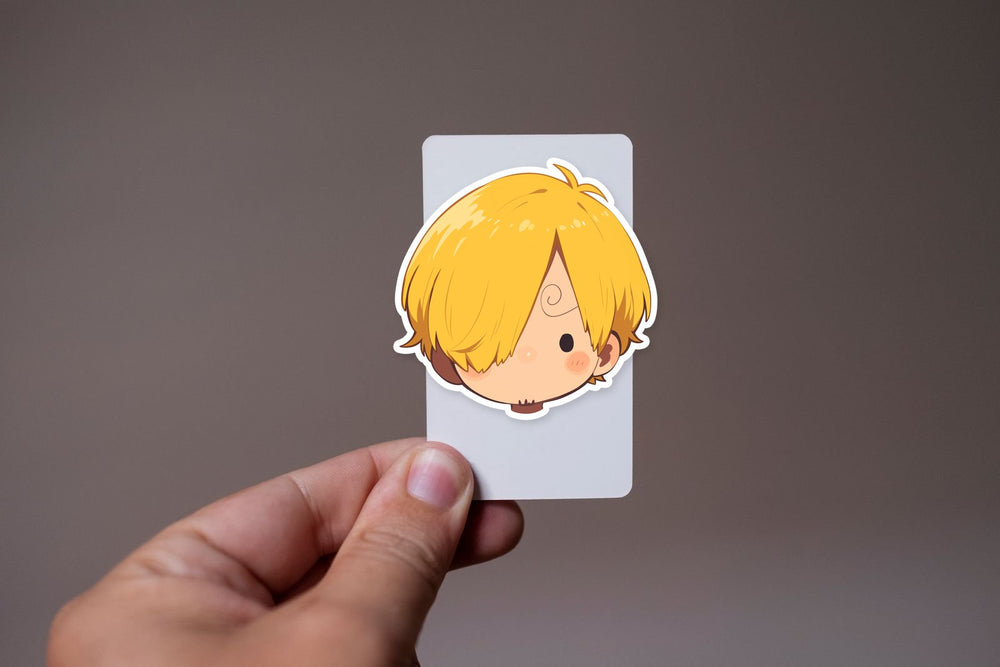 Sanji Head One Piece Chibi Sticker