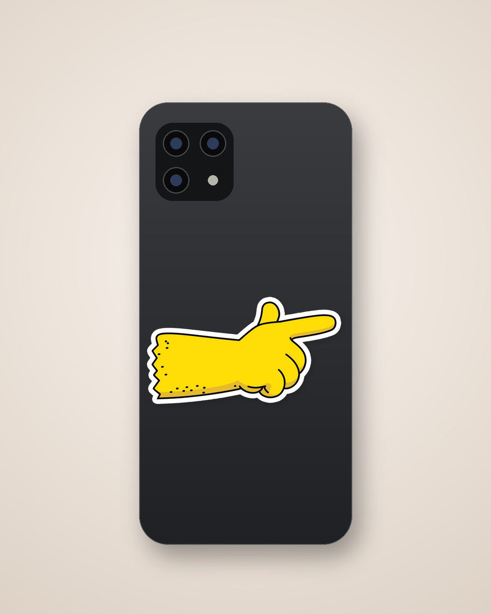 Pointing Hand Sticker