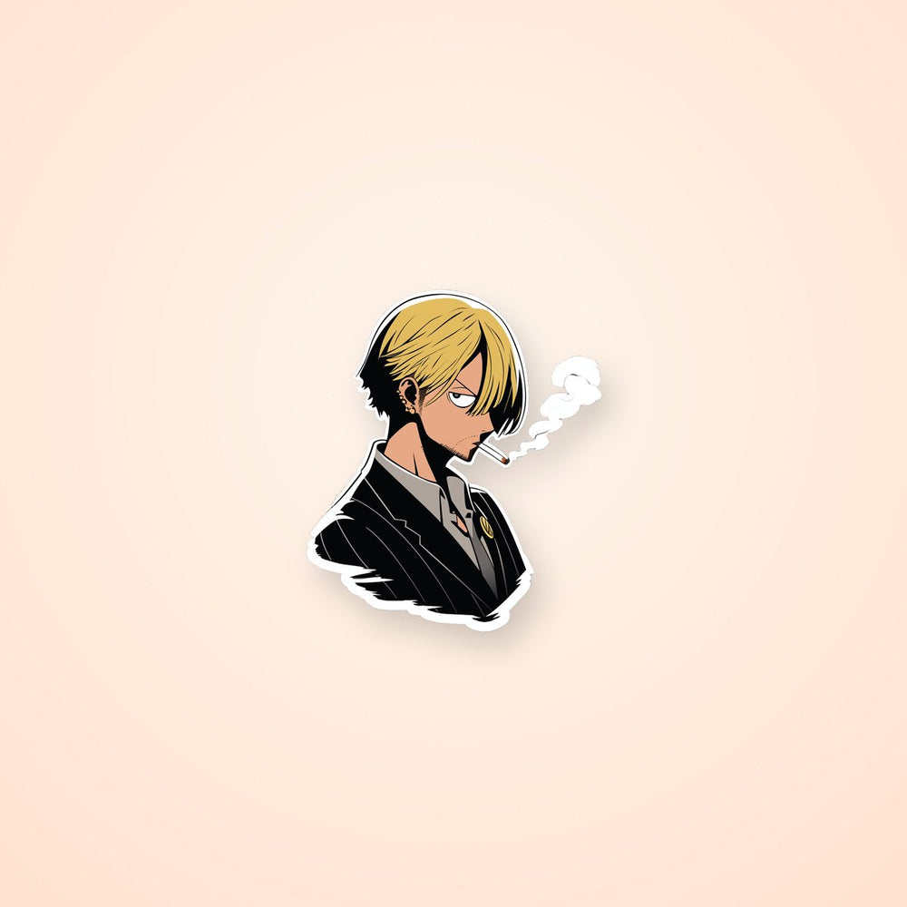 One Piece Smoking Sanji Anime Sticker
