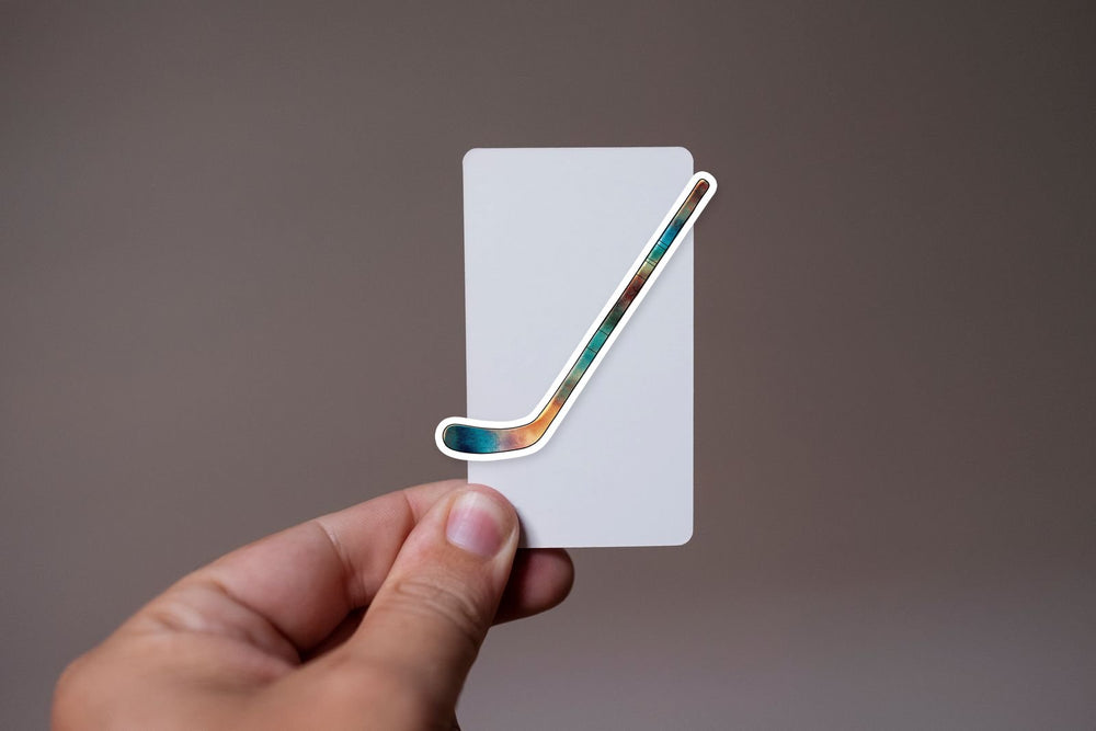 Retro Hockey Stick Sticker