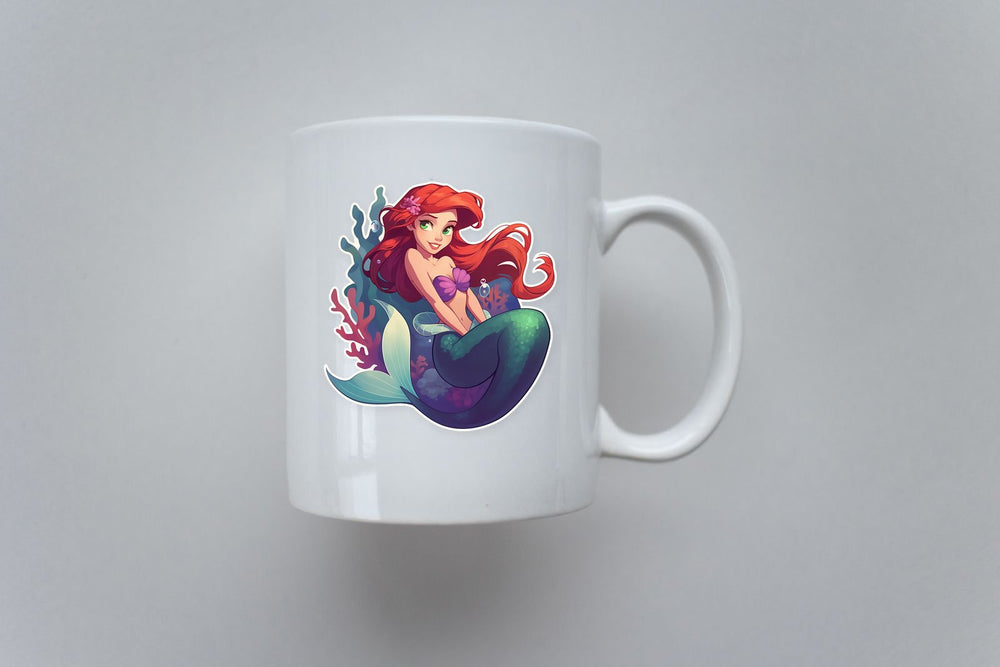 Little Mermaid Ariel Underwater Charm Sticker
