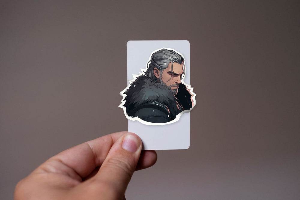 Witcher Geralt with Red Eyes Sticker