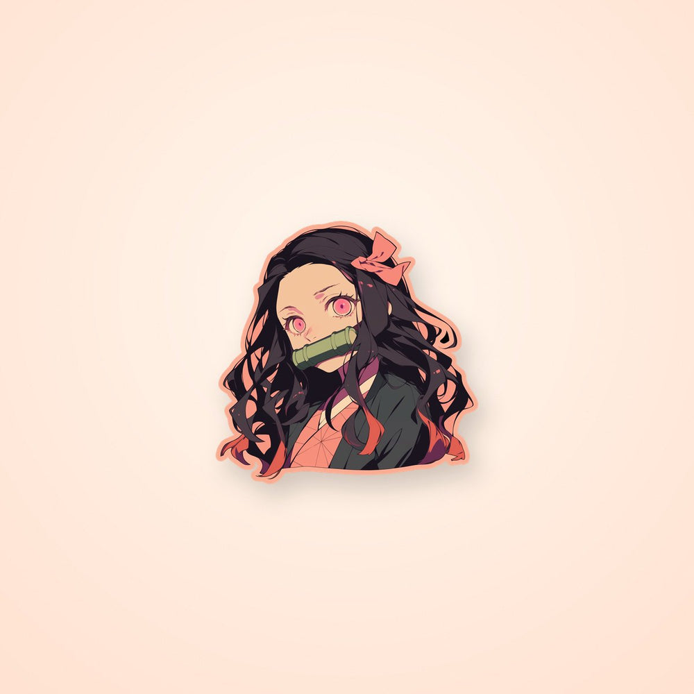 Nezuko Demon Slayer Aesthetic Sticker