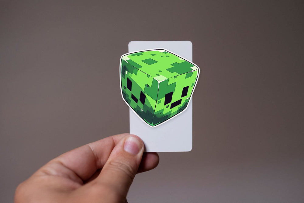 Minecraft Two Face Creeper Cartoon Sticker