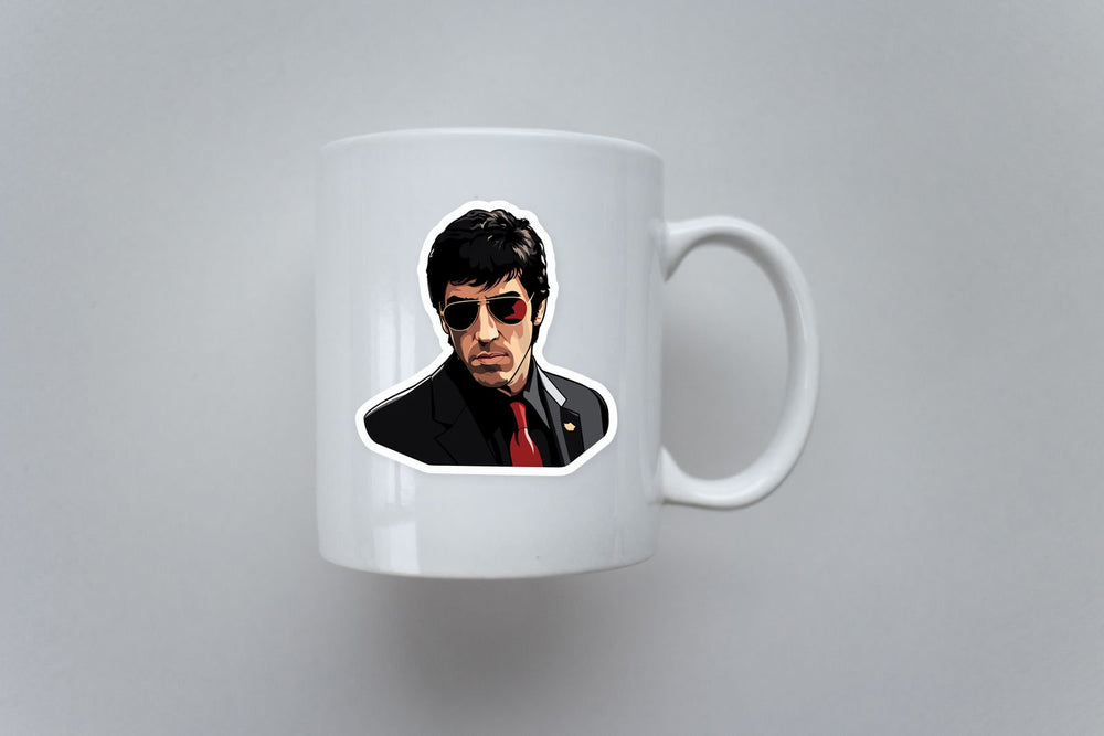 Scarface Tony Montana in Sunglasses Sticker
