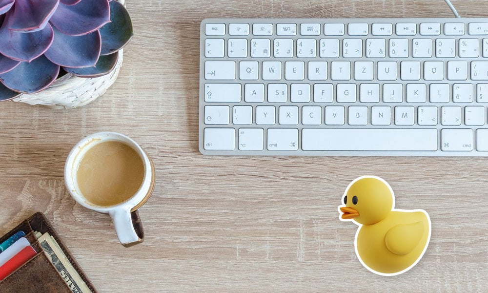Cute Yellow Rubber Duck Sticker