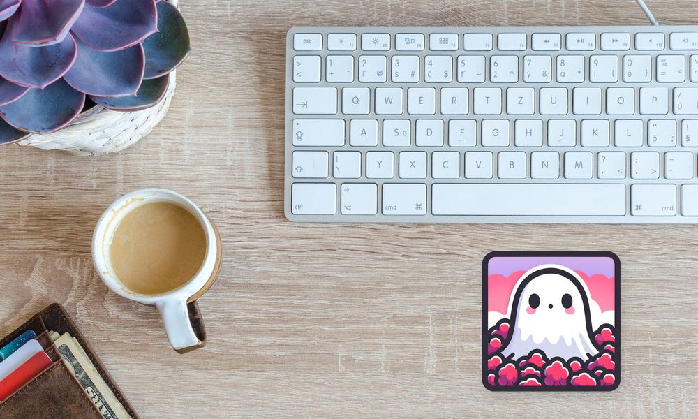 Cute Ghost Clouds Pastel Sticker