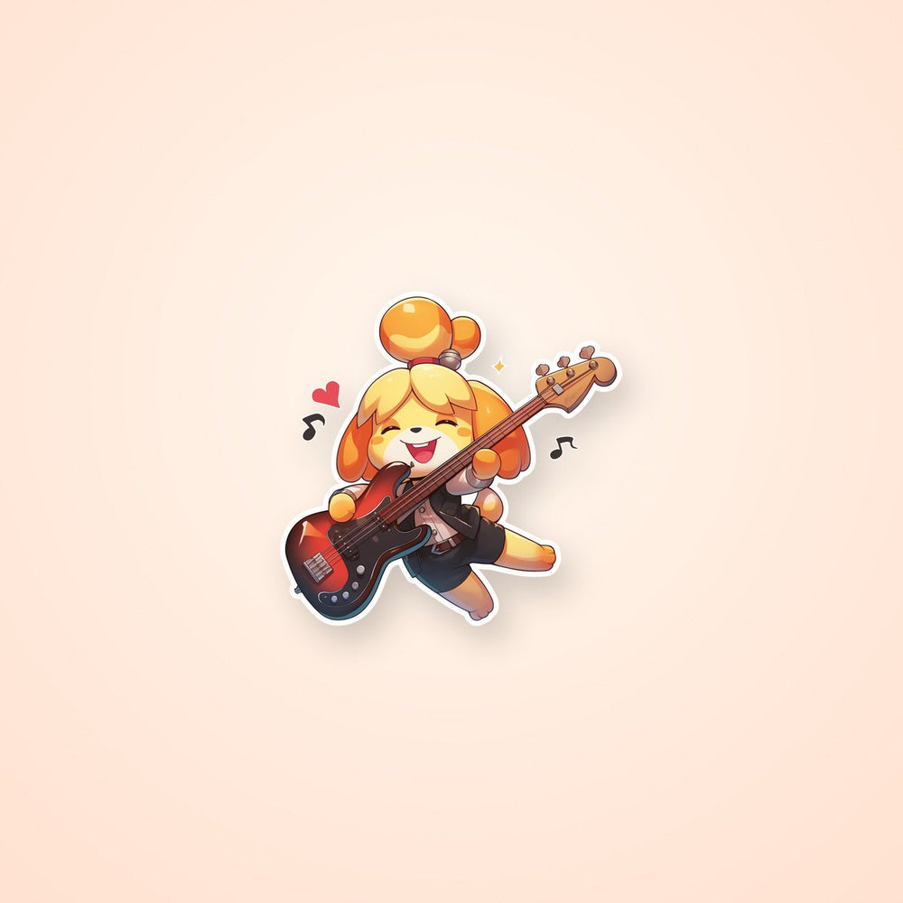 Isabelle Animal Crossing Rockstar Sticker