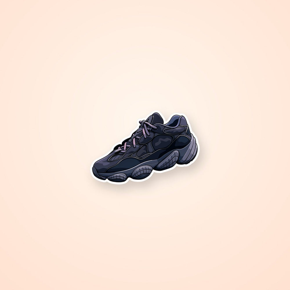 Black Yeezy 500 Sneaker Sticker