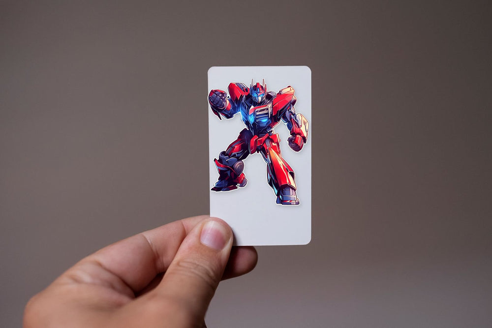 Optimus Prime in Combat Stance Sticker