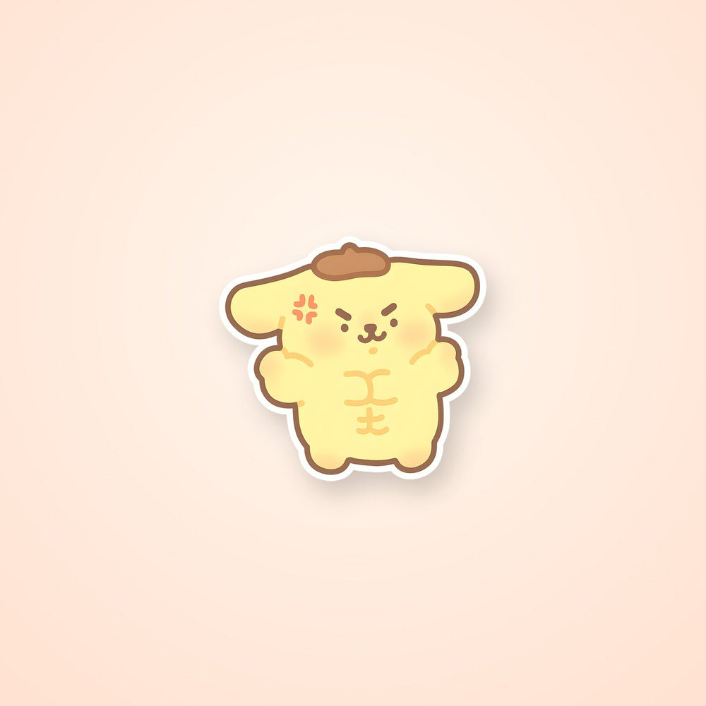 Pompompurin Muscle Funny Sticker