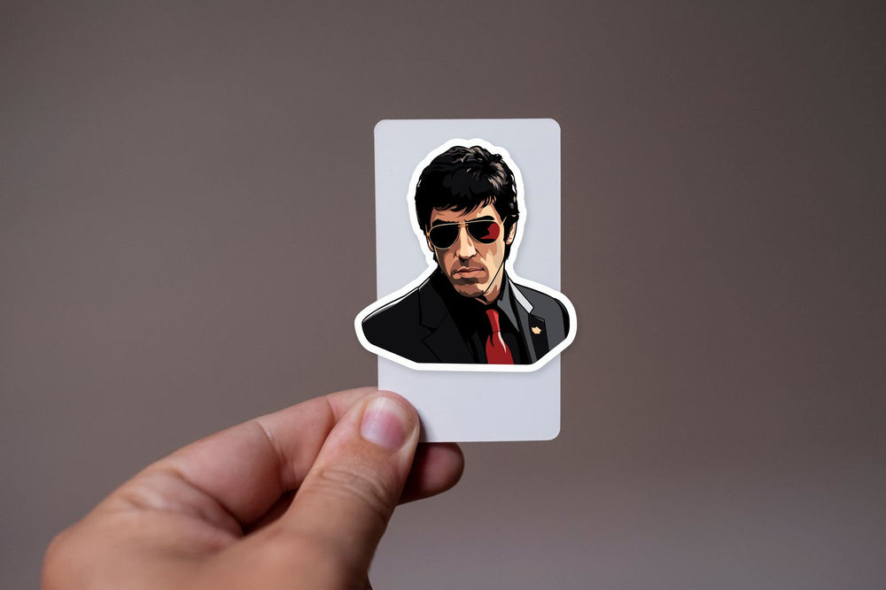 Scarface Tony Montana in Sunglasses Sticker