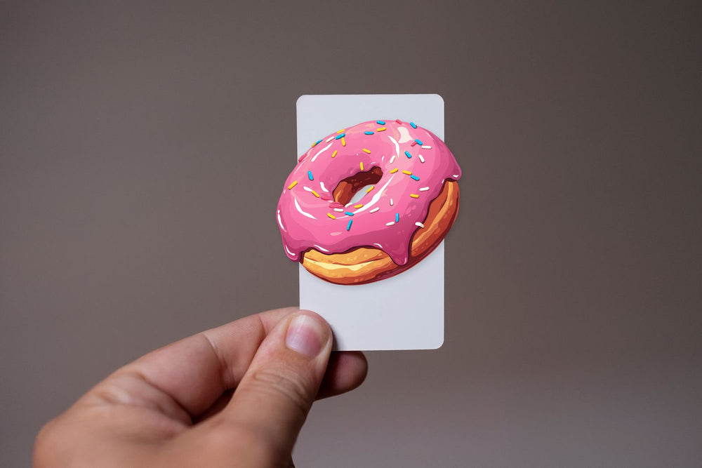 Pink Donut Sprinkles Sticker