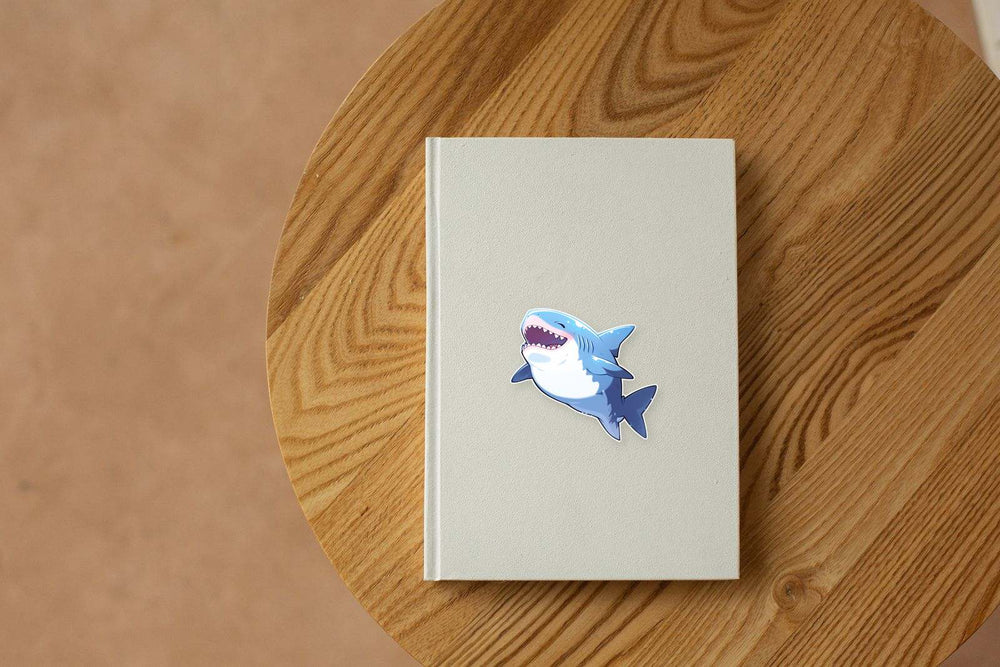Funny Great White Shark Sticker