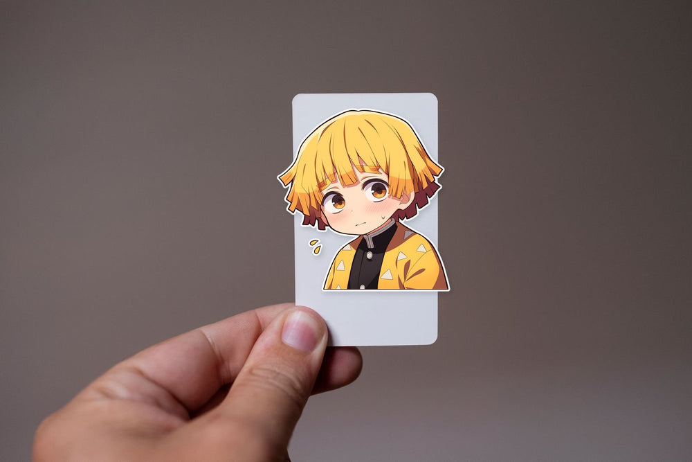 Demon Slayer Zenitsu Nervous Sticker