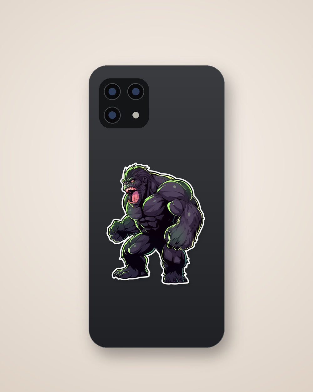 Angry Black Gorilla Sticker