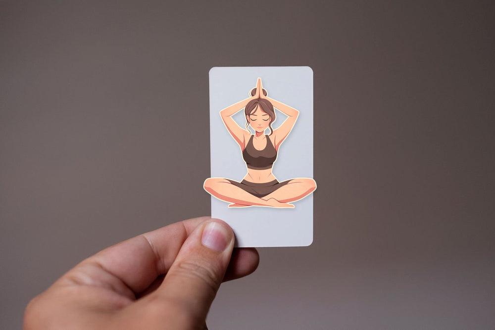 Yoga Pose Minimalist Sticker