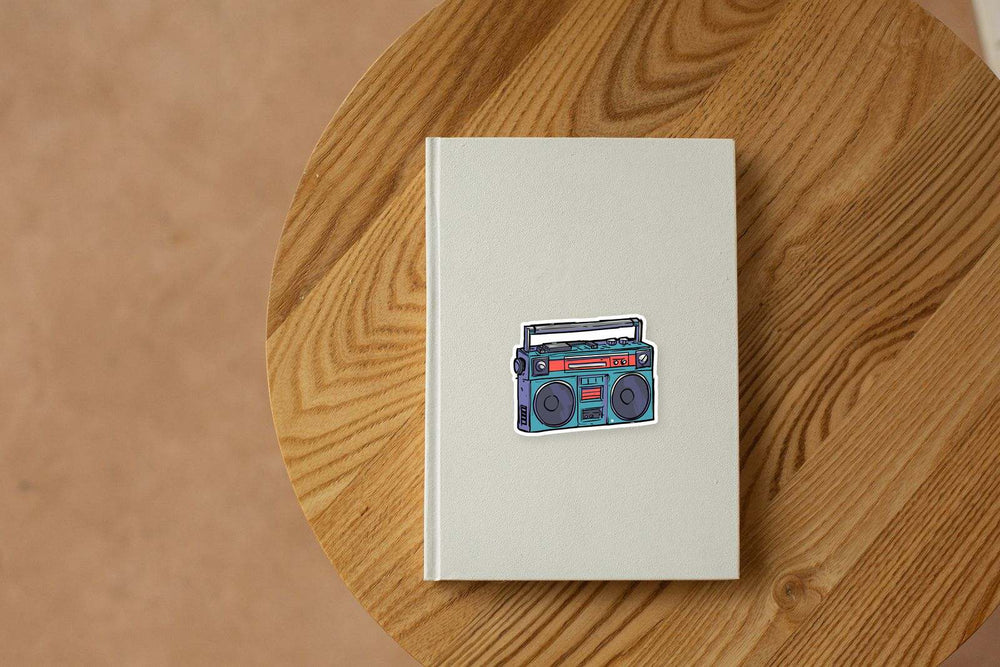 Retro Boombox Vintage Music Hip-Hop Sticker