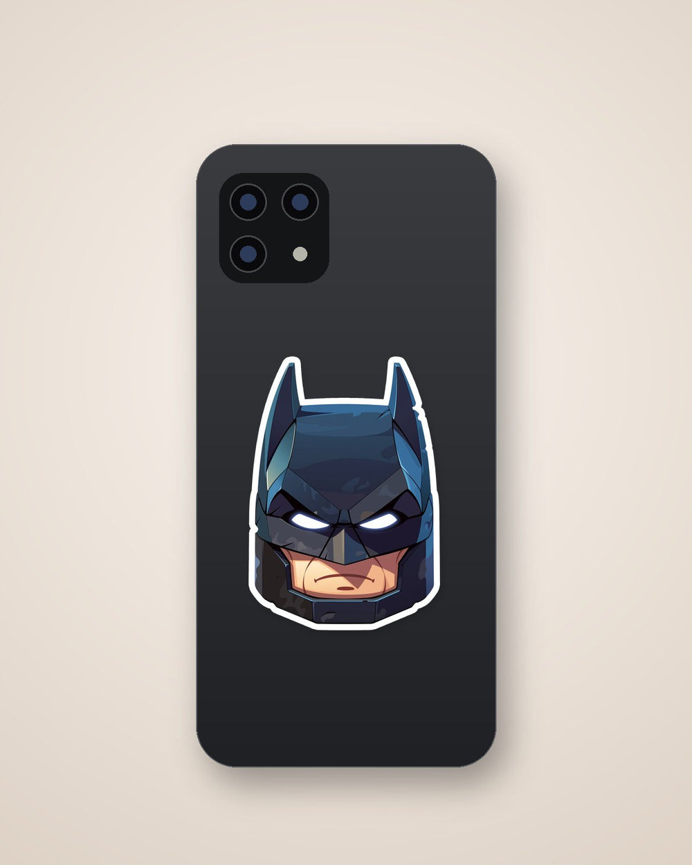 Lego Batman Head Glowing Eyes Sticker