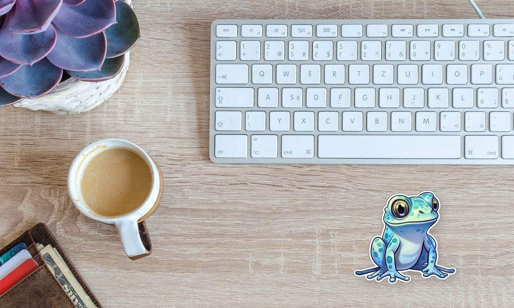 Aesthetic Blue Toad Sticker