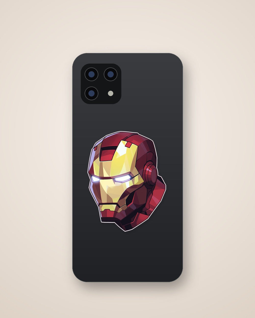 Iron Man Helmet Side Sticker