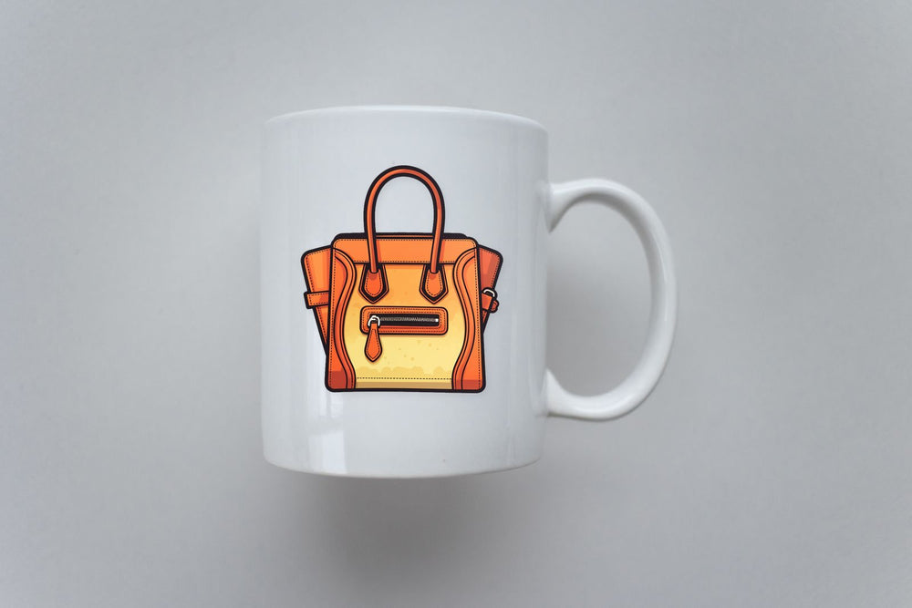 Orange Celine Luggage Bag Sticker