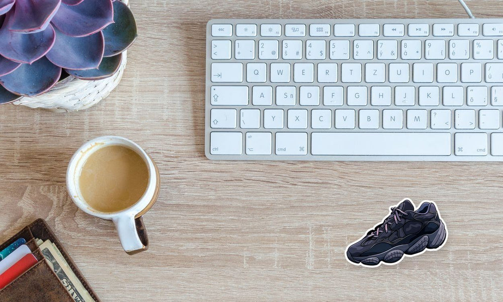 Black Yeezy 500 Sneaker Sticker
