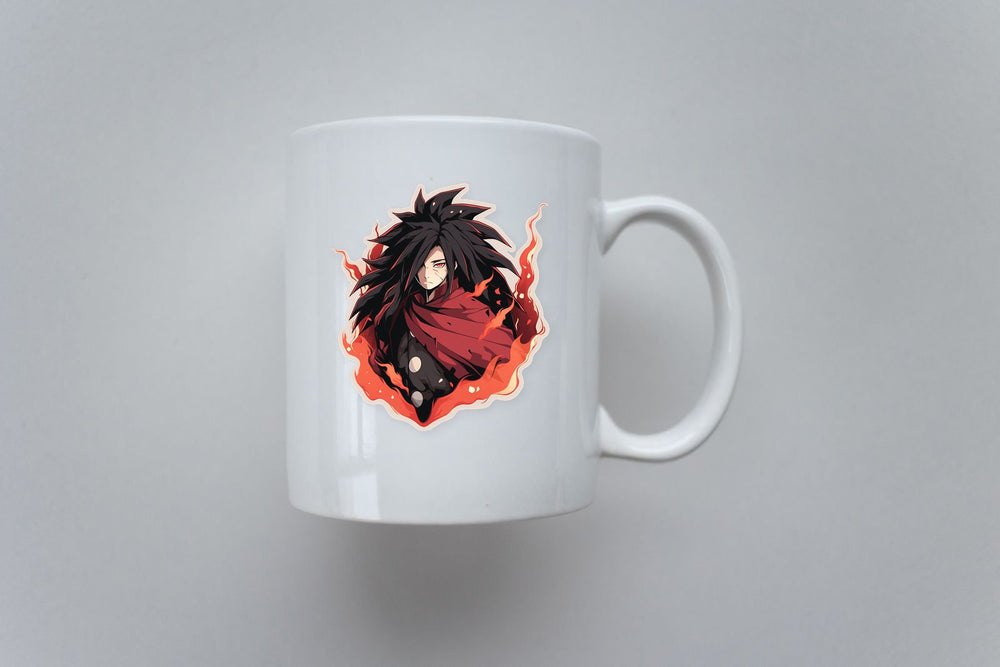 Madara with a Fan of Fire Sticker