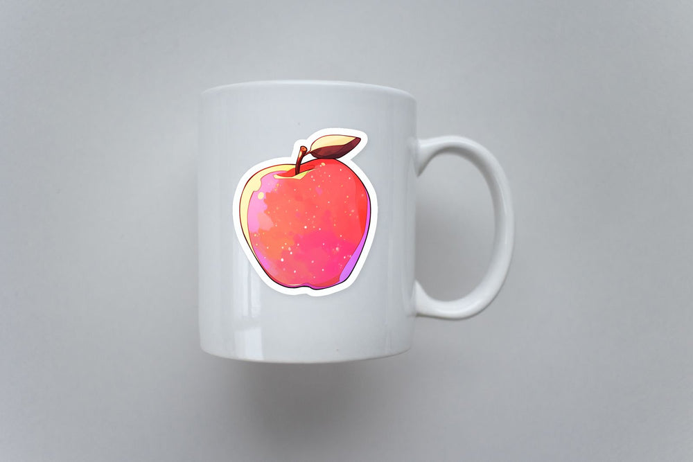 Red Apple Aesthetic Sticker
