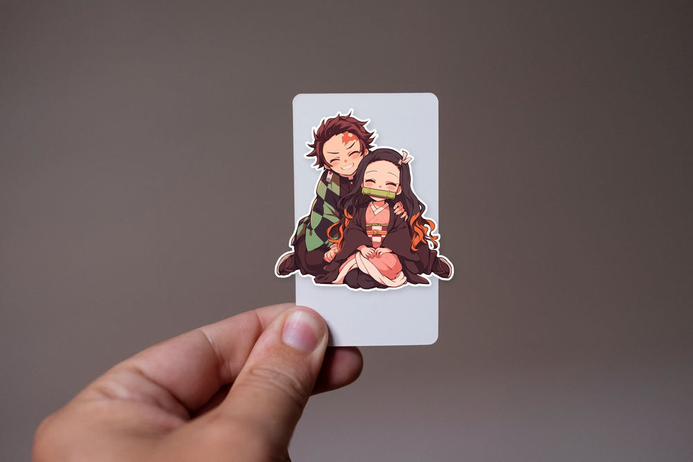 Tanjiro Nezuko Kawaii Demon Slayer Sticker