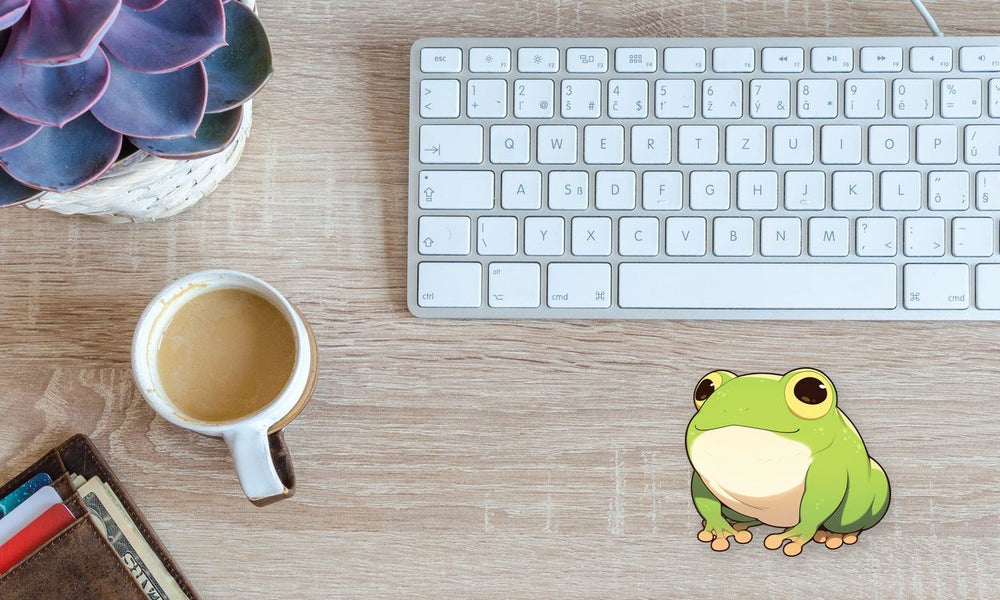 Derpy Frog Cute Sticker