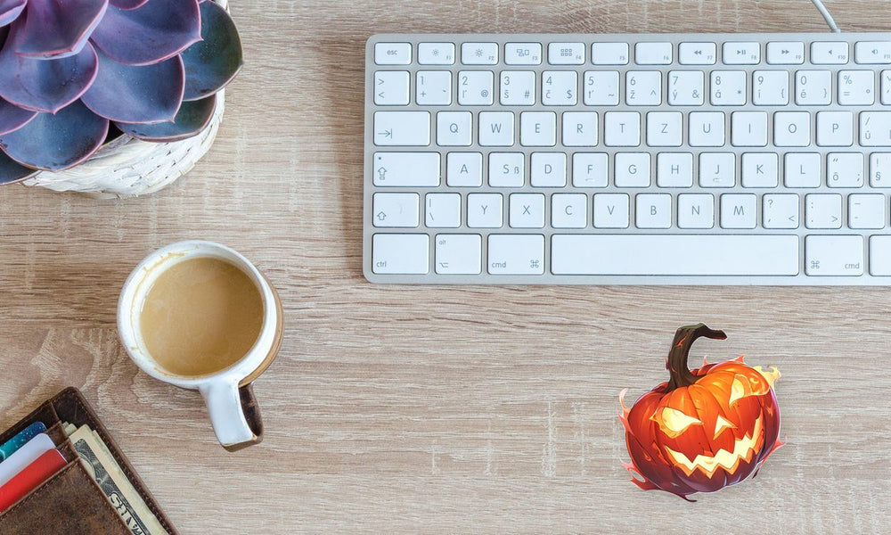 Halloween Pumpkin on Fire Sticker