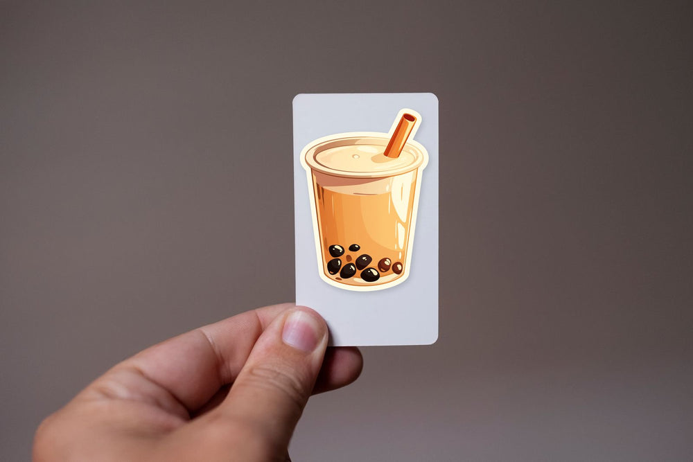 Aesthetic Bubble Tea Cup Sticker