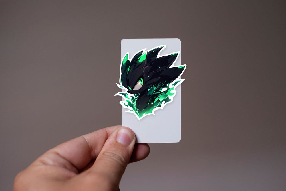 Black & Green Super Sonic Sticker