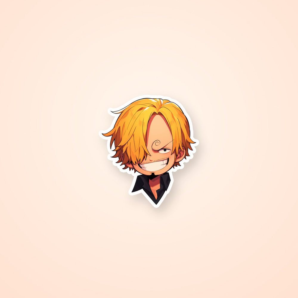 One Piece Funny Sanji Head Sticker